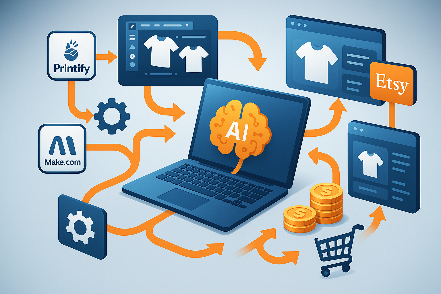 AI Print on Demand Automation Dashboard
